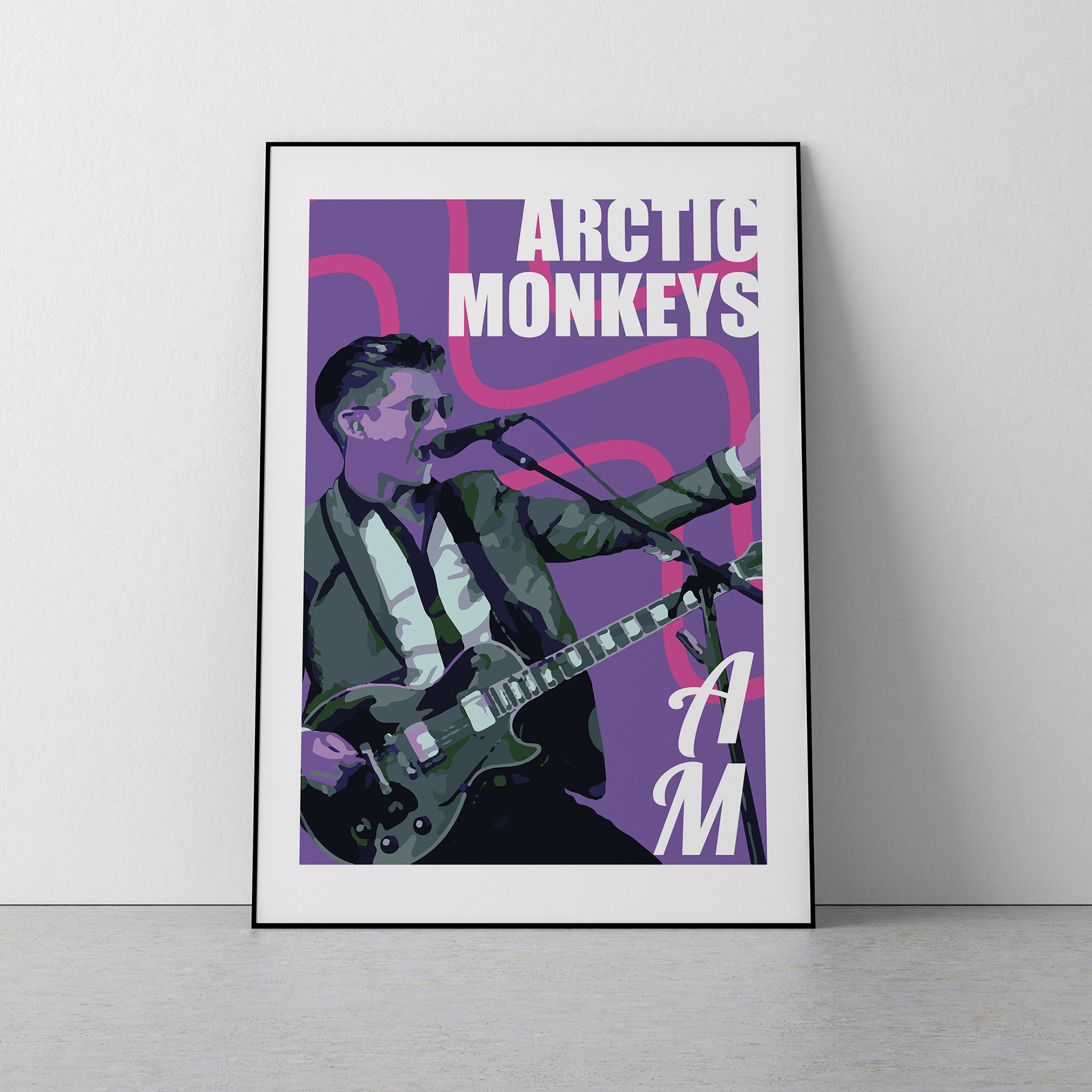 Arctic Monkeys - AM poster. A part of my movie poster collection on Etsy.