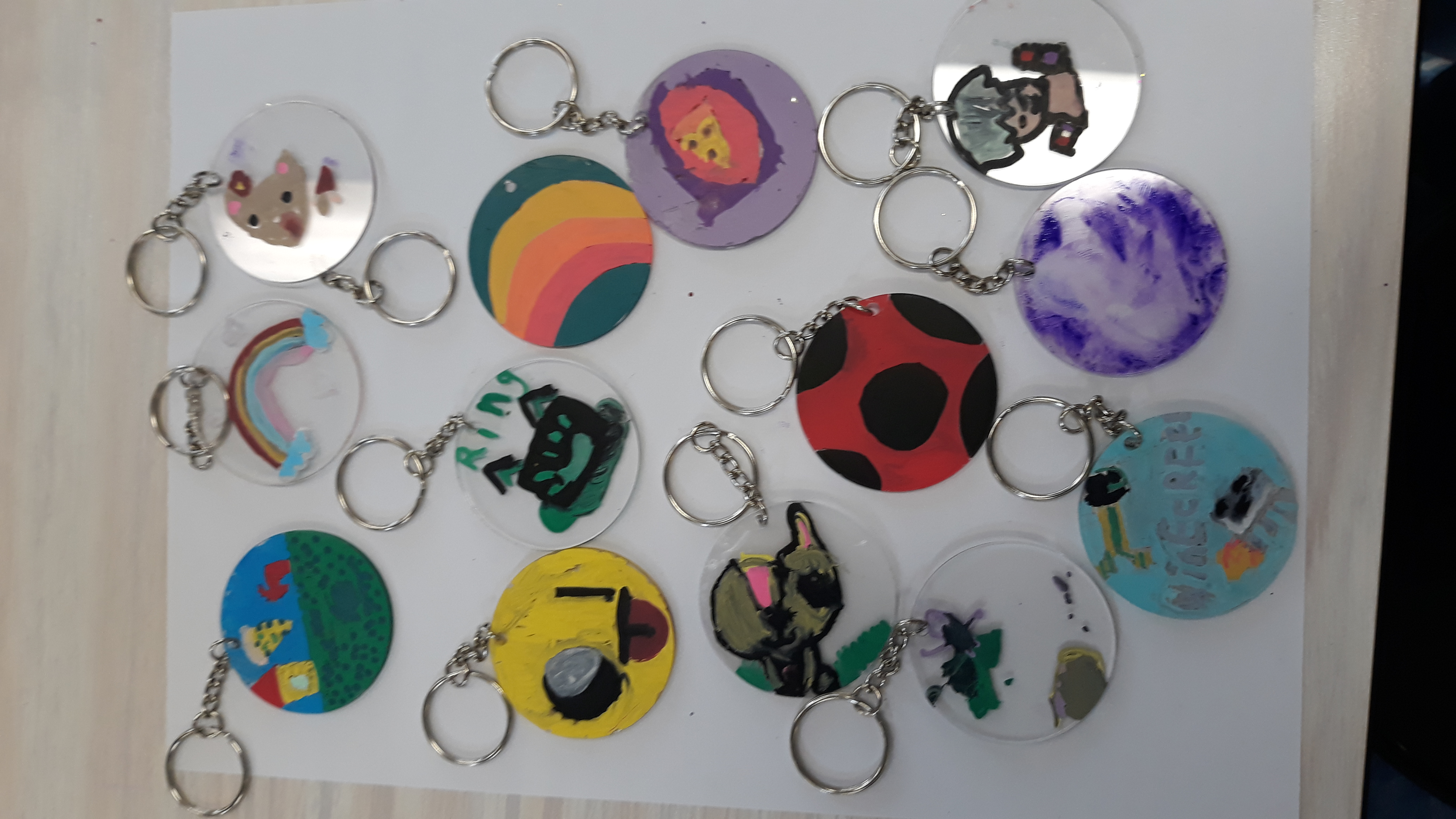 Project in Fairwater School, where the children designed their own keyrings.