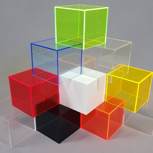 Acrylic cubes and boxes