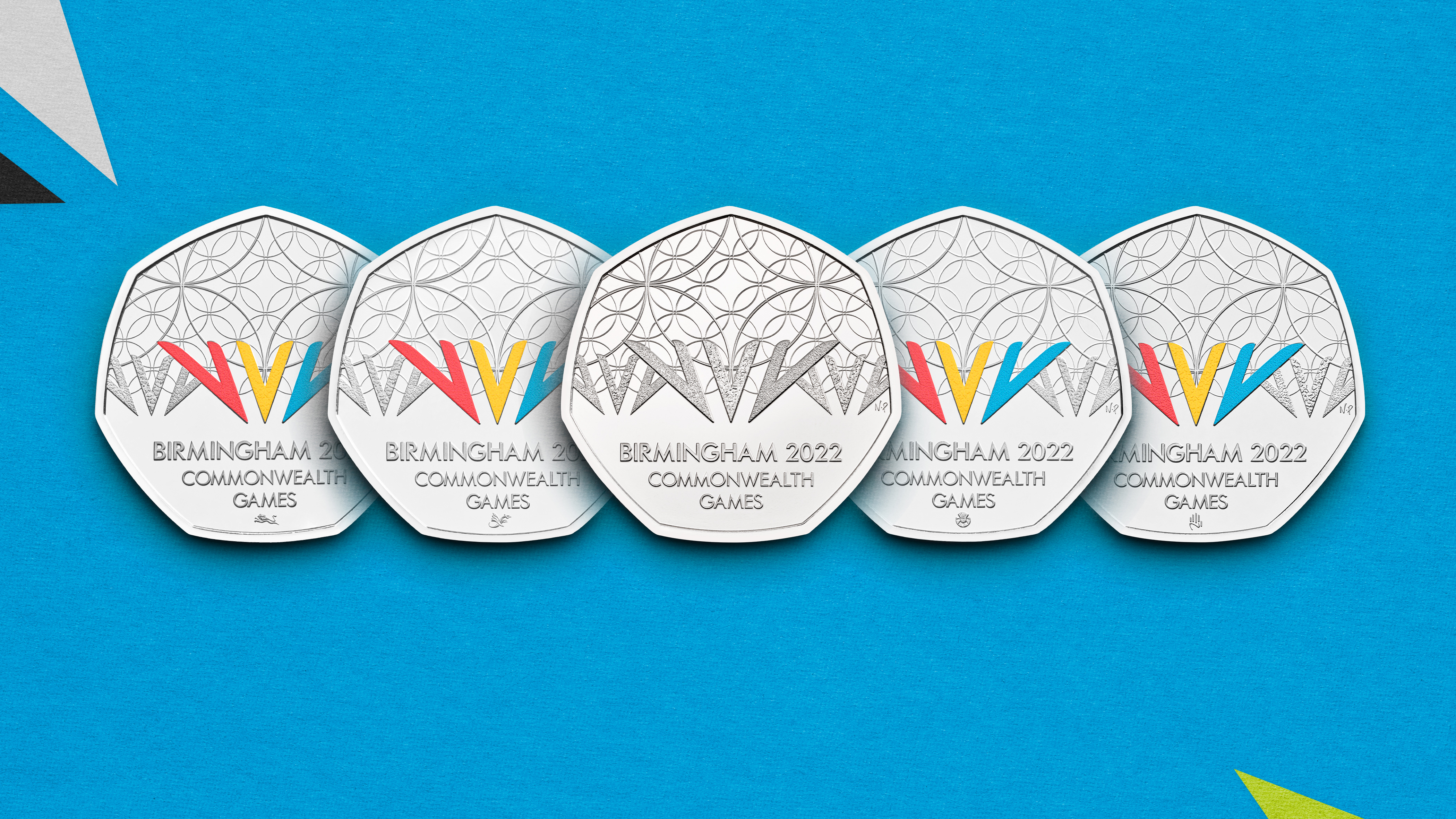 Commonwealth Games 50p Coins 2022 with Mint Marks