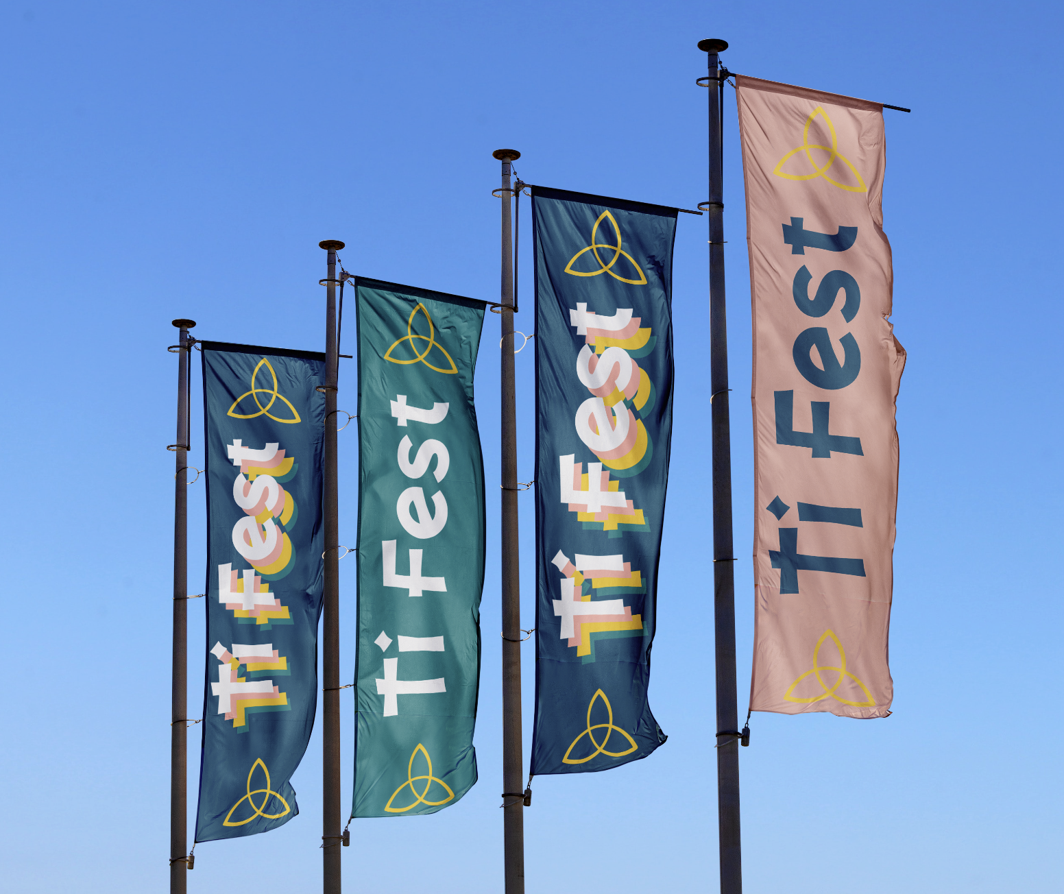 festival branding for a Welsh music festival called "Ti Fest", "ti" being Welsh for "you". Aims to encourage the use of Welsh language through celebrating independent Welsh music.