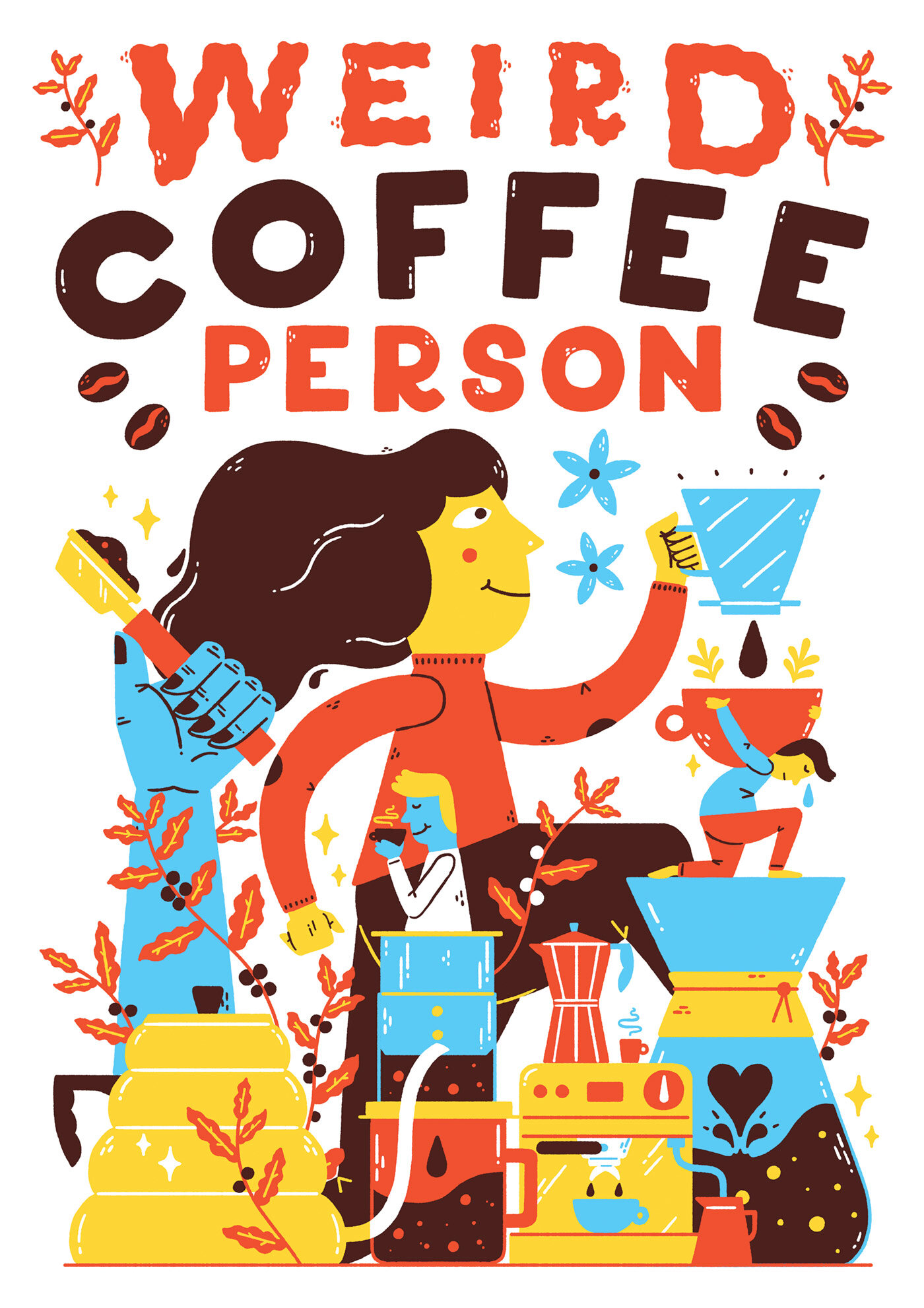 coffee person illustration