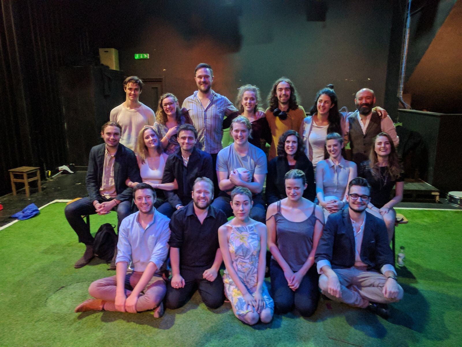 Cast and crew of Romeo and Juliet at the Union Theatre on closing night.