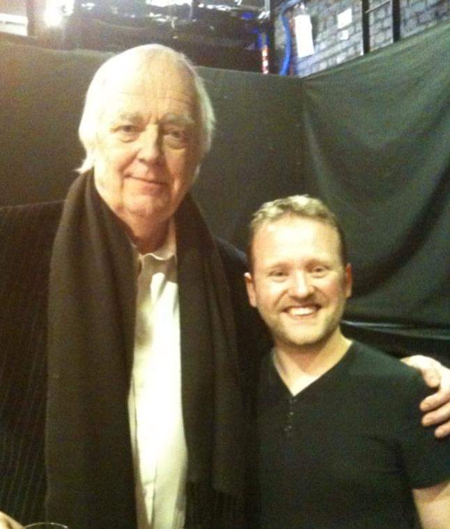 Me and Sir Tim Rice backstage at the Union Theatre during ‘Chess the Musical.’